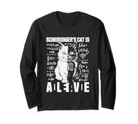 Gatto Di Schrödinger Vivo E Morto Fisica Quantistica Fisico Maglia a Manica