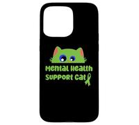 Gatto di supporto per la salute mentale | Consapevolezza delle questioni di salute mentale Custodia per iPhone 15 Pro Max