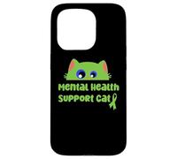Gatto di supporto per la salute mentale | Consapevolezza delle questioni di salute mentale Custodia per iPhone 15 Pro