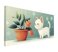 Gatto Diamond Painting Adulti, 5D Diamantini Crystal Art Quadri Diamond Painting Bambini Motivo, Grande Pittura Diamante Kit Fai Da Te per Adulti 110x50cm, Decorazioni Parete Casa, Regalo Donna R-51