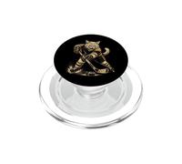 Gatto divertente che gioca a hockey su ghiaccio PopSockets PopGrip per MagSafe