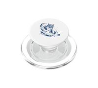 Gatto divertente che gioca musica Hockey su ghiaccio PopSockets PopGrip per MagSafe