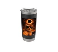 Gatto divertente che indossa occhiali da sole Eclipse Chaser Selfie 2026 Bicchiere termico in acciaio inox doppia parete
