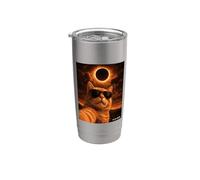 Gatto divertente che indossa occhiali da sole Eclipse Chaser Selfie 2026 Bicchiere termico in acciaio inox doppia parete