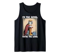 Gatto divertente con scritta in inglese "I'm The Royal You're The Loyal Cat Lover" Canotta