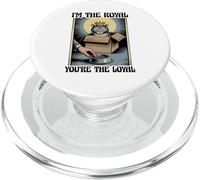 Gatto divertente con scritta in inglese "I'm The Royal You're The Loyal Cat Lover" PopSockets PopGrip per MagSafe
