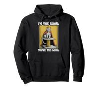 Gatto divertente con scritta in inglese "I'm The Royal You're The Loyal Cute Cat Felpa con Cappuccio