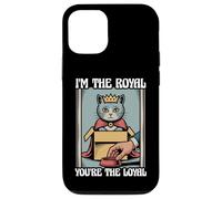 Gatto divertente con scritta in inglese "I'm The Royal You're The Loyal in box" Custodia per iPhone 12/12 Pro