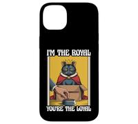 Gatto divertente con scritta in inglese "I'm The Royal You're The Loyal in box" Custodia per iPhone 14 Plus