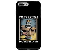 Gatto divertente con scritta in inglese "I'm The Royal You're The Loyal in box" Custodia per iPhone 7 Plus/8 Plus