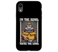 Gatto divertente con scritta in inglese "I'm The Royal You're The Loyal in box" Custodia per iPhone XR