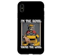 Gatto divertente con scritta in inglese "I'm The Royal You're The Loyal in box" Custodia per iPhone XS Max
