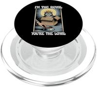 Gatto divertente con scritta in inglese "I'm The Royal You're The Loyal in box" PopSockets PopGrip per MagSafe