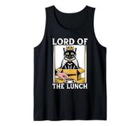 Gatto divertente in scatola Lord of the Lunch Cat Lover Cat Canotta