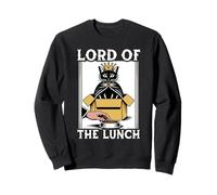 Gatto divertente in scatola Lord of the Lunch Cat Lover Cat Felpa