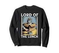 Gatto divertente in scatola Lord of the Lunch Cat Lover Cat Felpa