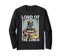 Gatto divertente in scatola Lord of the Lunch Cat Lover Cat Maglia a Manica