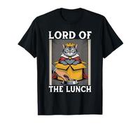 Gatto divertente in scatola Lord of the Lunch Cat Lover Cat Maglietta