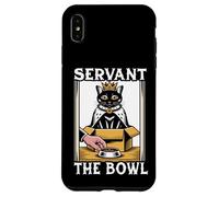 Gatto divertente in scatola Servant The Bowl Cat Lover Cat Custodia per iPhone XS Max