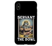 Gatto divertente in scatola Servant The Bowl Cat Lover Cat Custodia per iPhone XS Max