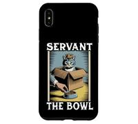 Gatto divertente in scatola Servant The Bowl Cat Lover Cat Custodia per iPhone XS Max