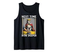 Gatto divertente La prossima volta Bow Deeper Cat Lover Cat Cat Canotta