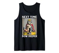 Gatto divertente La prossima volta Bow Deeper Cat Lover Cat Cat Canotta