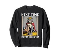 Gatto divertente La prossima volta Bow Deeper Cat Lover Cat Cat Felpa