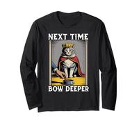 Gatto divertente La prossima volta Bow Deeper Cat Lover Cat Cat Maglia a Manica