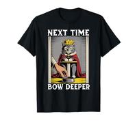 Gatto divertente La prossima volta Bow Deeper Cat Lover Cat Cat Maglietta