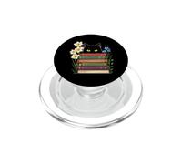 Gatto divertente lettura libri vintage dicendo sarcastico PopSockets PopGrip per MagSafe