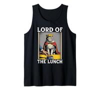Gatto divertente Lord Of The Lunch Cat Lover Cat Canotta