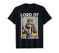 Gatto divertente Lord Of The Lunch Cat Lover Cat Maglietta