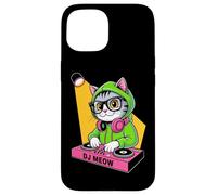 Gatto Dj Meow Mix Musica Felina Custodia per iPhone 15