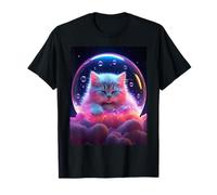 Gatto Dormiente Kawaii Pastello Bolla Nuvola Sogno Aesthetic Maglietta