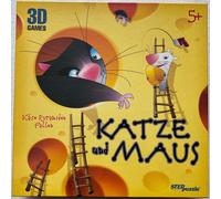 Gatto E Topo STEPpuzzle Gioco Tavolo Bambini per Famiglie Apprendimento Tedesco