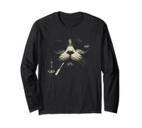 Gatto Elegante con Pipa e felino intellettuale Maglia a Manica