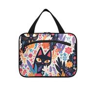 Gatto Estetico Boho Appeso Viaggio Trucco Borse Donna con Gancio, Designer Lavabili Borse per Gli Uomini per Le Donne Vacanza kit de para Mujer L