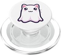 Gatto Fantasma Pastello Goth Kawaii Halloween Boo PopSockets PopGrip per MagSafe