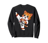 Gatto Fare Karate Arti Marziali Istruttore Taekwondo Amanti Felpa