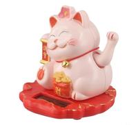 Gatto fortunato con tecnologia a sensore di luce ondeggiano automaticamente le mani, simboleggiando abbondanza e gioia (2313-rosa)