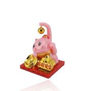 Gatto fortunato, Lucky Cat Cau Ornament, giapponese Lucky Cat, Lucky Cat Solar Ornnents, braccia con la fortuna con la luce solare a induzione della luce solare per gatti fortunato per il regalo per