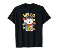 Gatto fortunato Maneki Neko, gatto giapponese portafortuna Maglietta