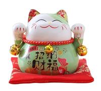 gatto fortunato,statua del gatto fortunato,simpatici gatti fortunati,Piccoli ornamenti salvadanaio,La decorazione domestica del gatto portafortuna simboleggia buona fortuna e felicità
