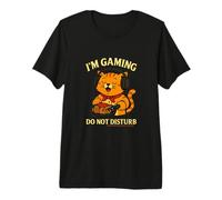 Gatto Gamer Spaghetti Umoristica “Do Not Disturb” Maglietta Premium
