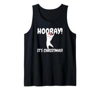 Gatto Gattino Cute Cat Natale Xmas Hooray It's Christmas Canotta