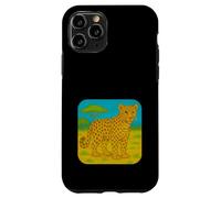 Gatto ghepardo - Notte stellata ispirata allo zoo Animal Art Custodia per iPhone 11 Pro
