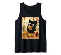 Gatto Giapponese Anime Hamburger Cinese Kawaii Gattino Carino Gatti Canotta