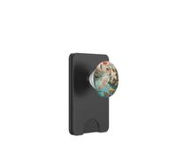 Gatto giapponese Calico Toccando Koi Pesci Stagno Rosso Luna Sakura PopSockets PopWallet per MagSafe