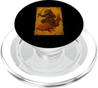 Gatto giapponese Equitazione Koi Pesce Ukiyo-e Samurai Woodblock Art PopSockets PopGrip per MagSafe